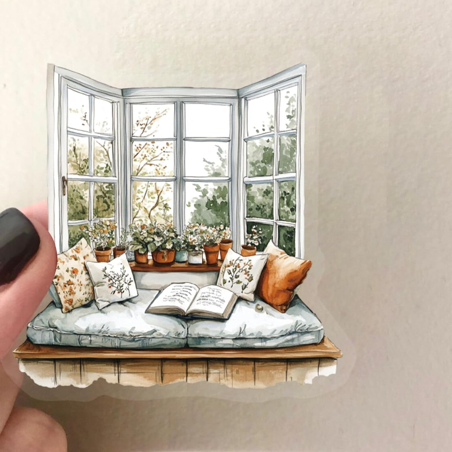 50PCS Transparent Life Stickers, PET Home Stickers