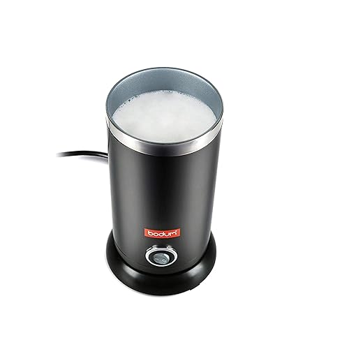 Bodum 11870-01US Bistro Electric Milk Frother, 10 Ounce, Black