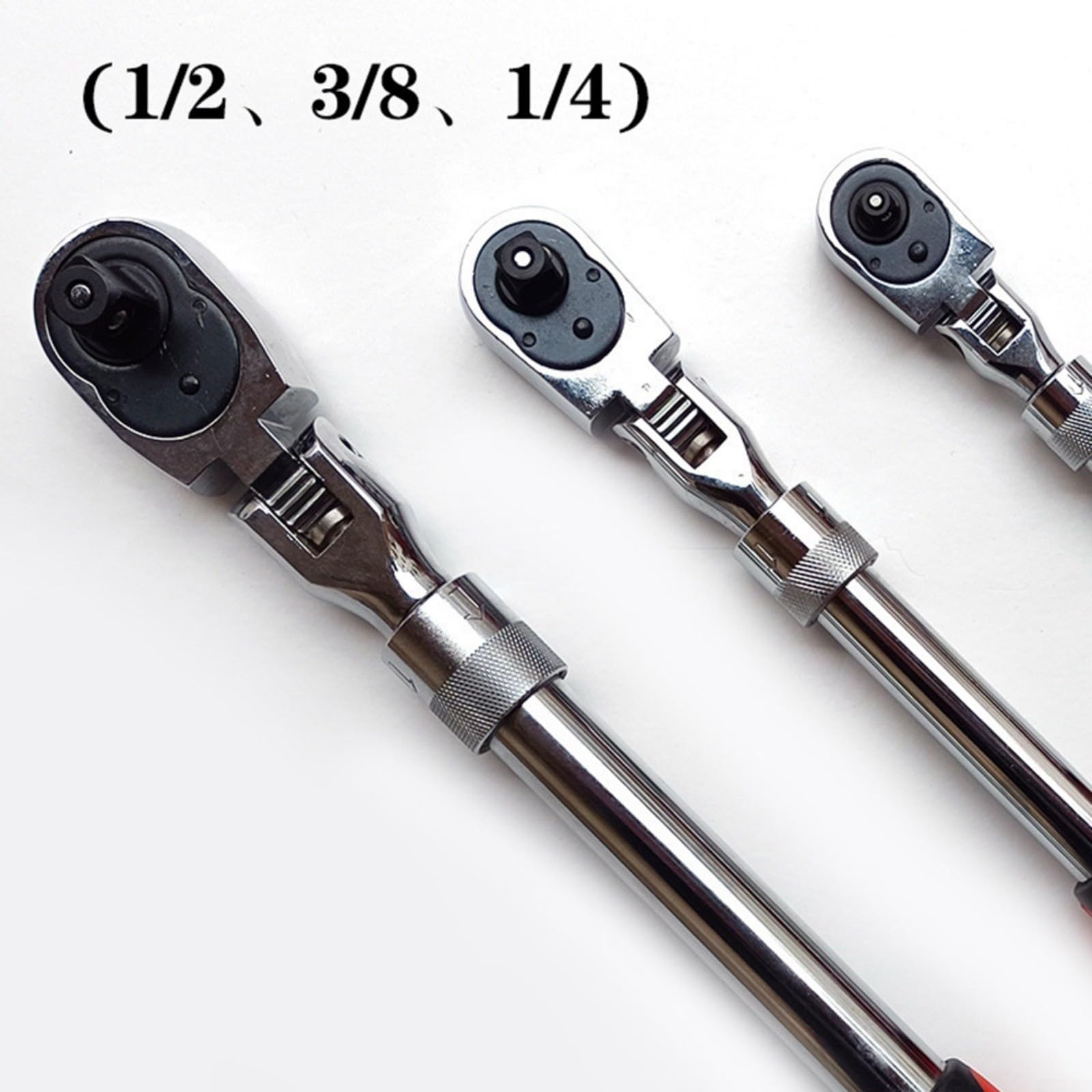 Llave de trinquete retráctil mecánica con diseño de engranaje de 72 dientes que permite un giro mínimo de 5 grados en áreas confinadas (B)