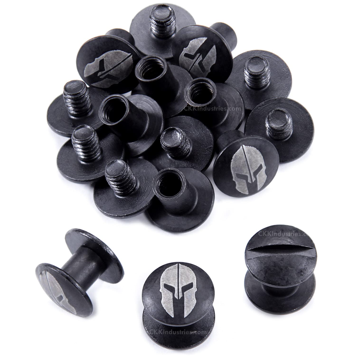 Chicago Screws - Holster Mounting Hardware for DIY KYDEX & Leather Holsters - (1/4 Inch and 1/2 Inch Barrel Lengths) - (Select Finish) - (10 Packs)