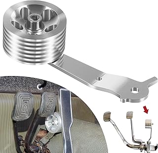 Sunluway 8511 Billet Aluminum Roller Gas Pedal fits for Stock VW Pedals 1949-1977 Volkswagen Type 1 Beetle/Bug, Karmann GHIA, Roller Accelerator Pedal for VW Dune Buggy Gas Pedal Assembly
