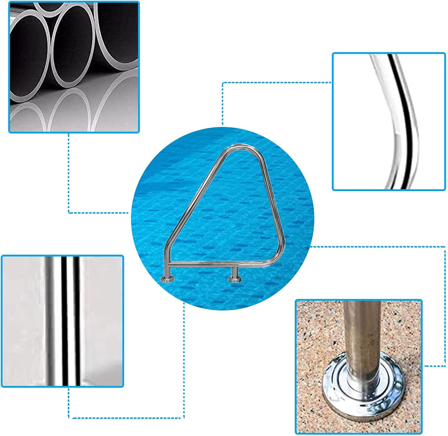 Pool Railing,Swimming Safety Hand Rail Handrails Handrails, Swimming Stair