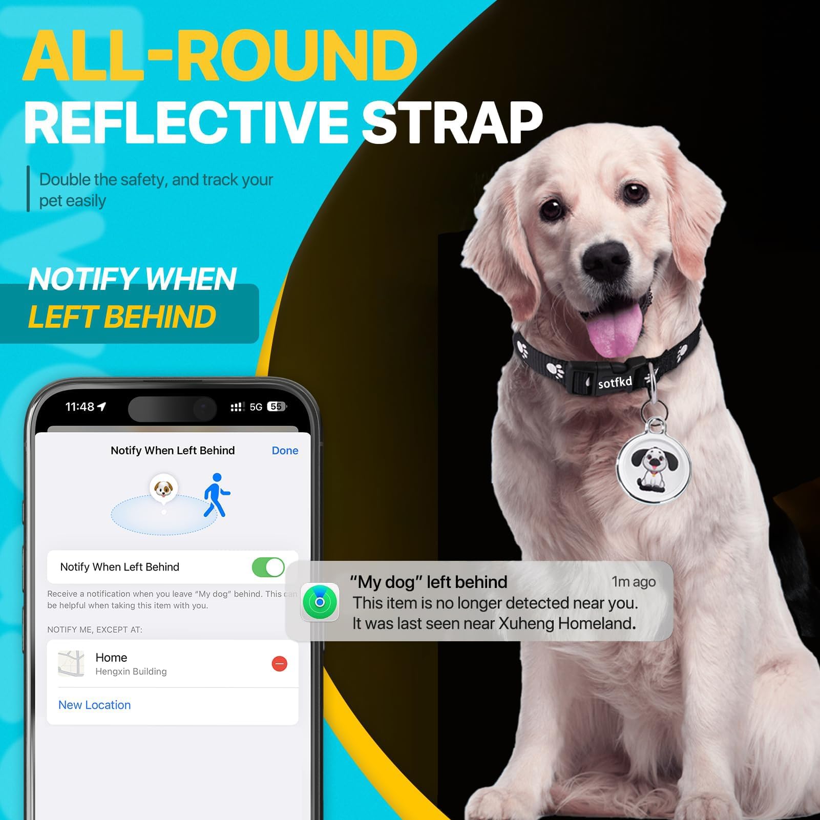 Dog Tracker GPS-GPS Dog Collar-GPS Tracker for Dogs| Dual-System Tracker | Android and iOS Universal | No Monthly Fee | Waterproof | Works with Any Collar - image 3