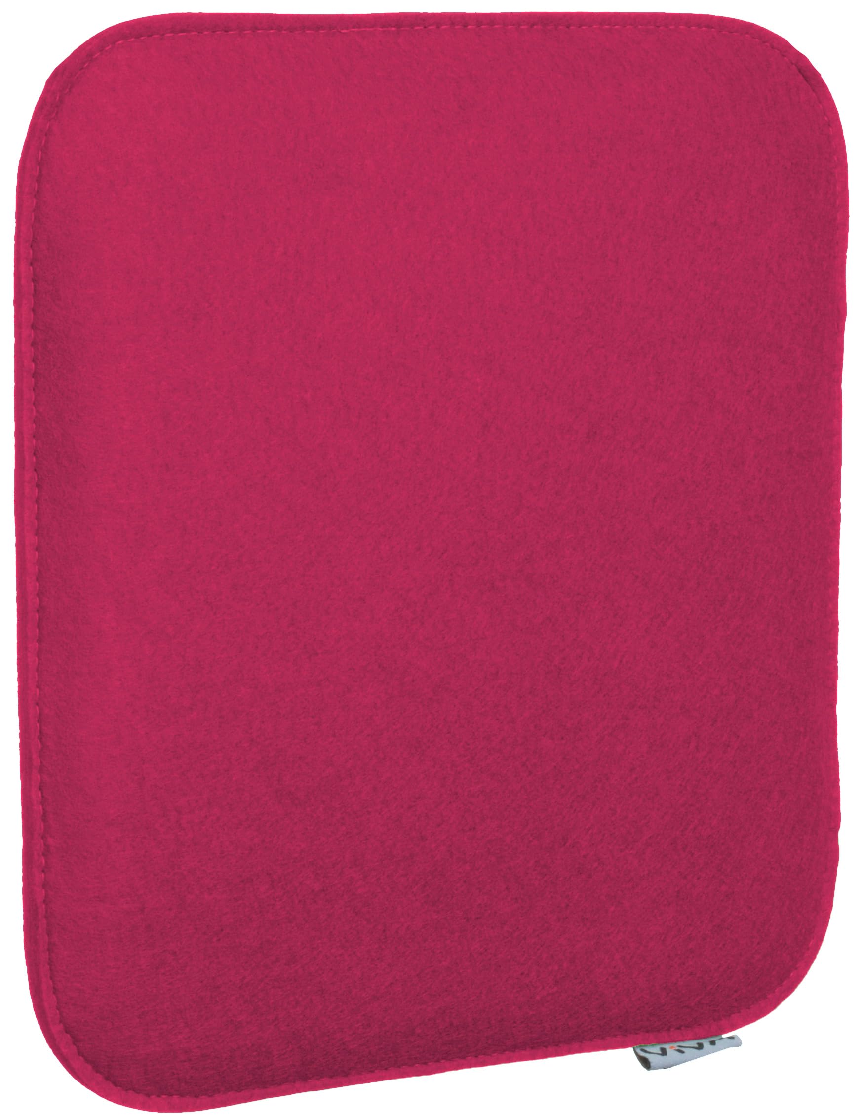 Brandsseller Lot de 6 Coussins d'assise en Feutre 35 x 35 x 2 cm – Galettes de Chaise carrées et Robustes pour l’intérieur et l’extérieur, Assise rembourrée Confortable - Rose