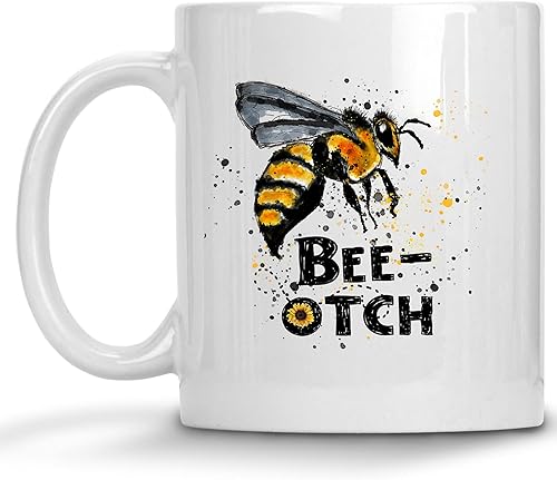 Miniatura 1 de Bee-otch Bumble Bee Funny 11oz Coffee Cup