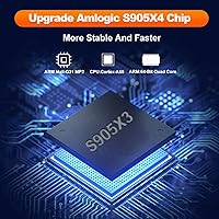 Vista 5 de Kinhank Super Console X4 Plus Video Game Console Pre-Built-in 60000+Games,Retro Game Console Compatible with 65+ emulators,EmuELEC 4.6Android