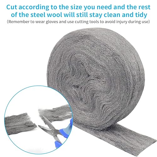 Miniatura 3 de Rollo de lana de acero, Rollos de lana de acero inoxidable flexible Relleno de agujero intersticial, Tela de relleno de agujero de malla de alambre