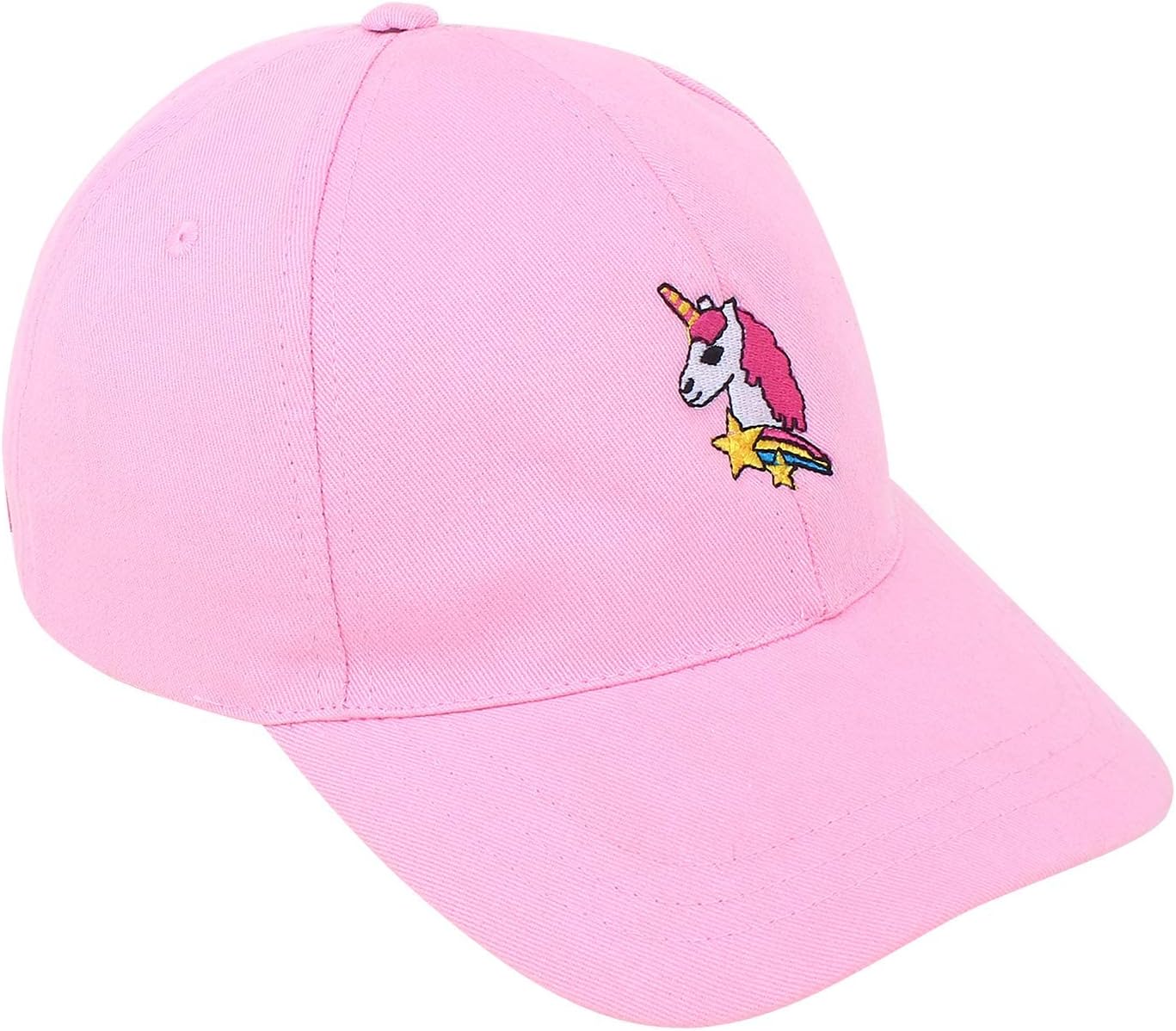 Zeki Boys & Girls Unicorn Cotton Bbaseball Cap (Pink)