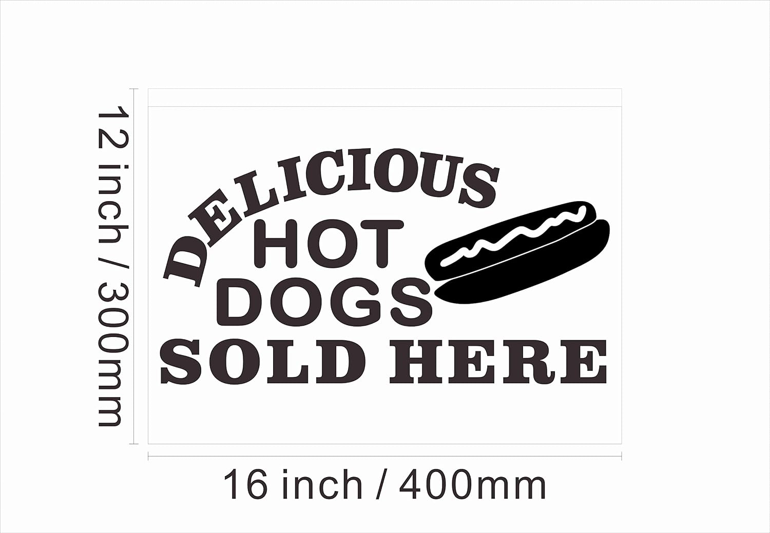110250 Delicious Hot Dog Sold Here Fast Food Cafe Shop Decor Display LED Light Neon Sign (16" X 12", Red)