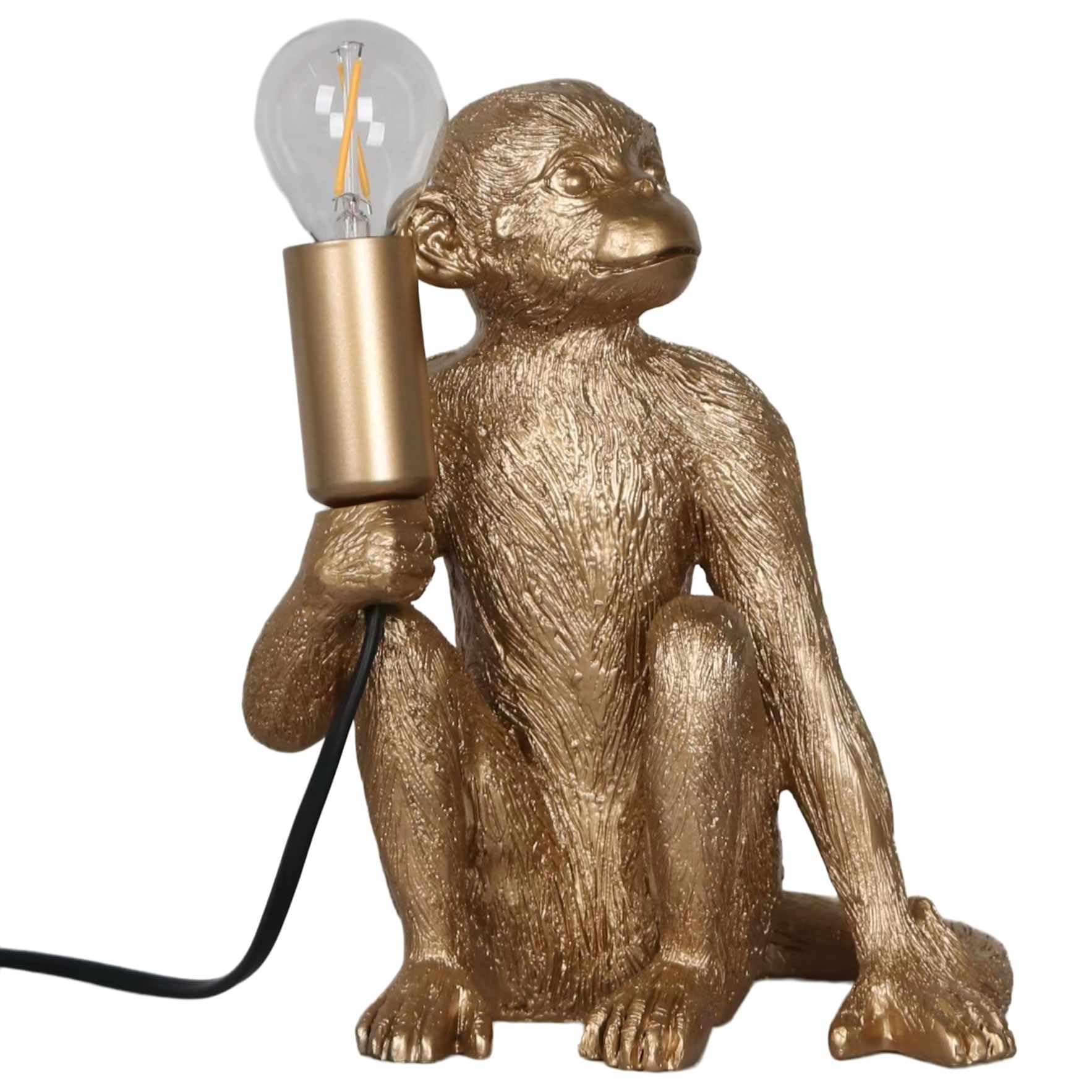 Firstchoicelighting Gold Monkey Table Lamp Or Beside Light
