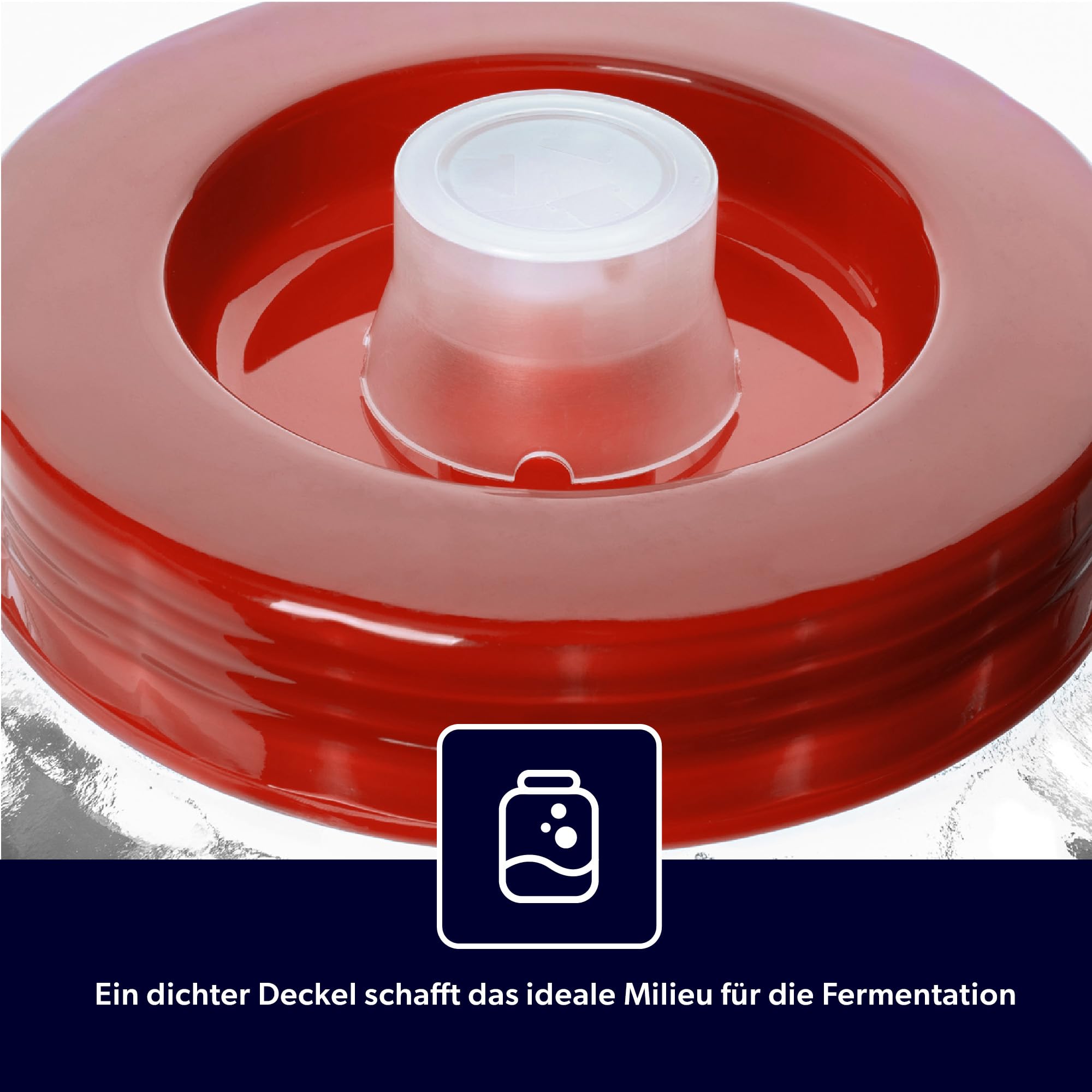 KADAX Gärballon 8L, Glasballon mit Deckel aus Kunststoff, Weinballon, Glasgärballon, universelles Glas, Gurkenglas, Vorratsglas, Aufbewahrungsglas, Gärbehälter, Einkochglas