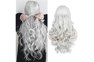 Long Wavy Silver Wig for Women: Embrace Your Enchanting Aura