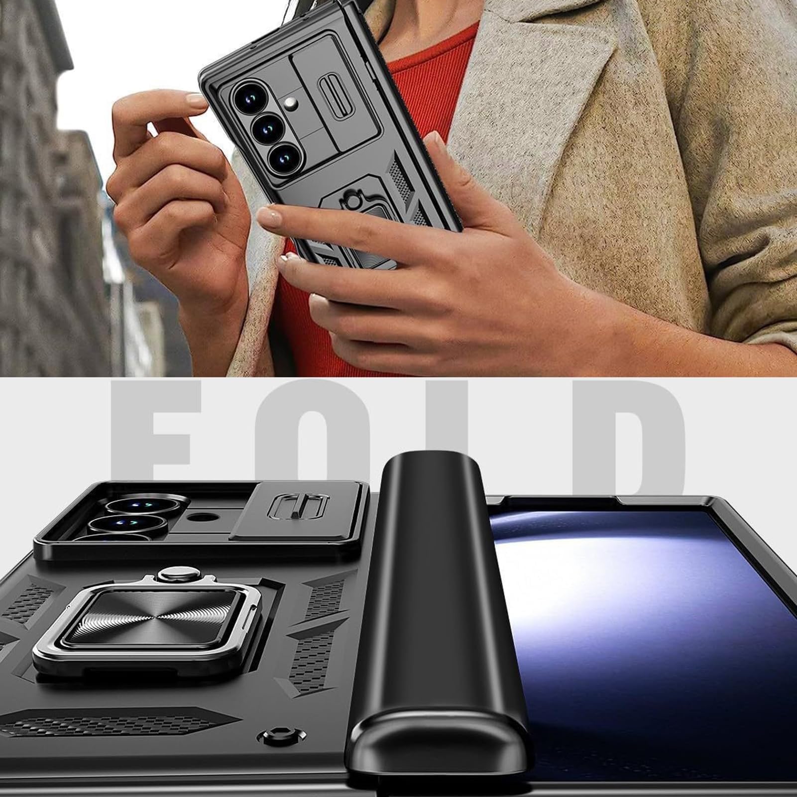 Custodia Per Samsung Galaxy Z Fold 8 Ultra,Anti-Impronta Ultra Sottile Case