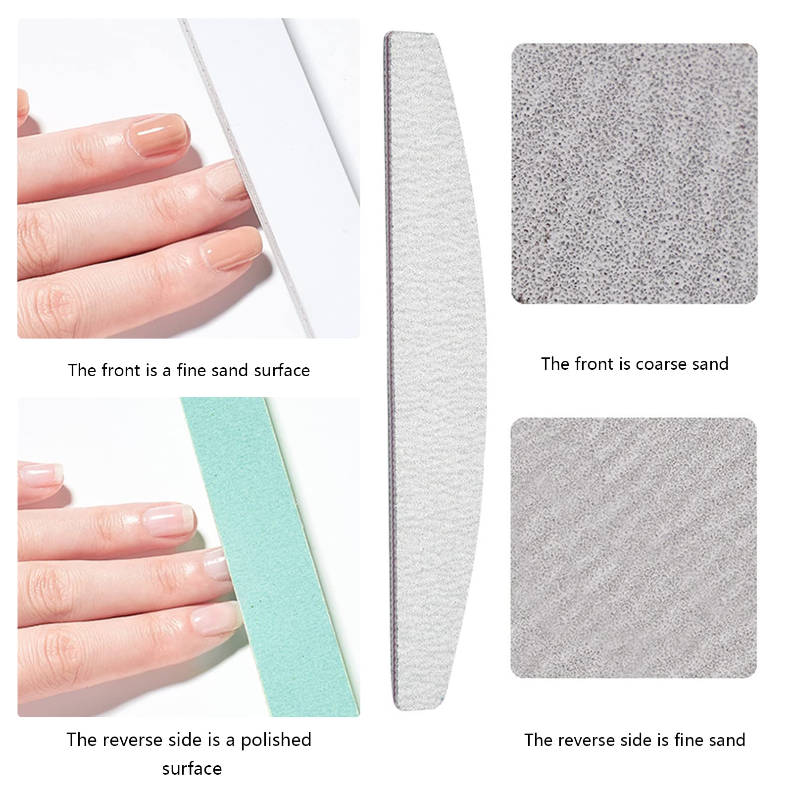 Lime, Buffer, e Tronchesino professionali per unghie, Spingi Cuticole Raschietto, Spazzola, Set per manicure e pedicure, adatto casa e salone