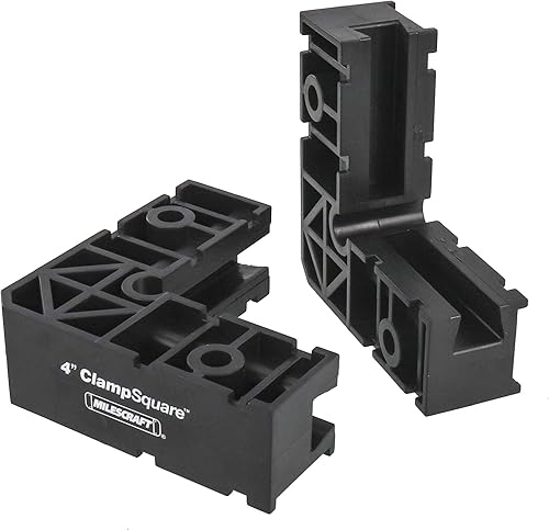 Miniatura 9 de Milescraft 4009 Abrazaderas para vallas, paquete de 2 abrazaderas universales con varilla de 3/8 pulgadas para sierras de mesa, sierras