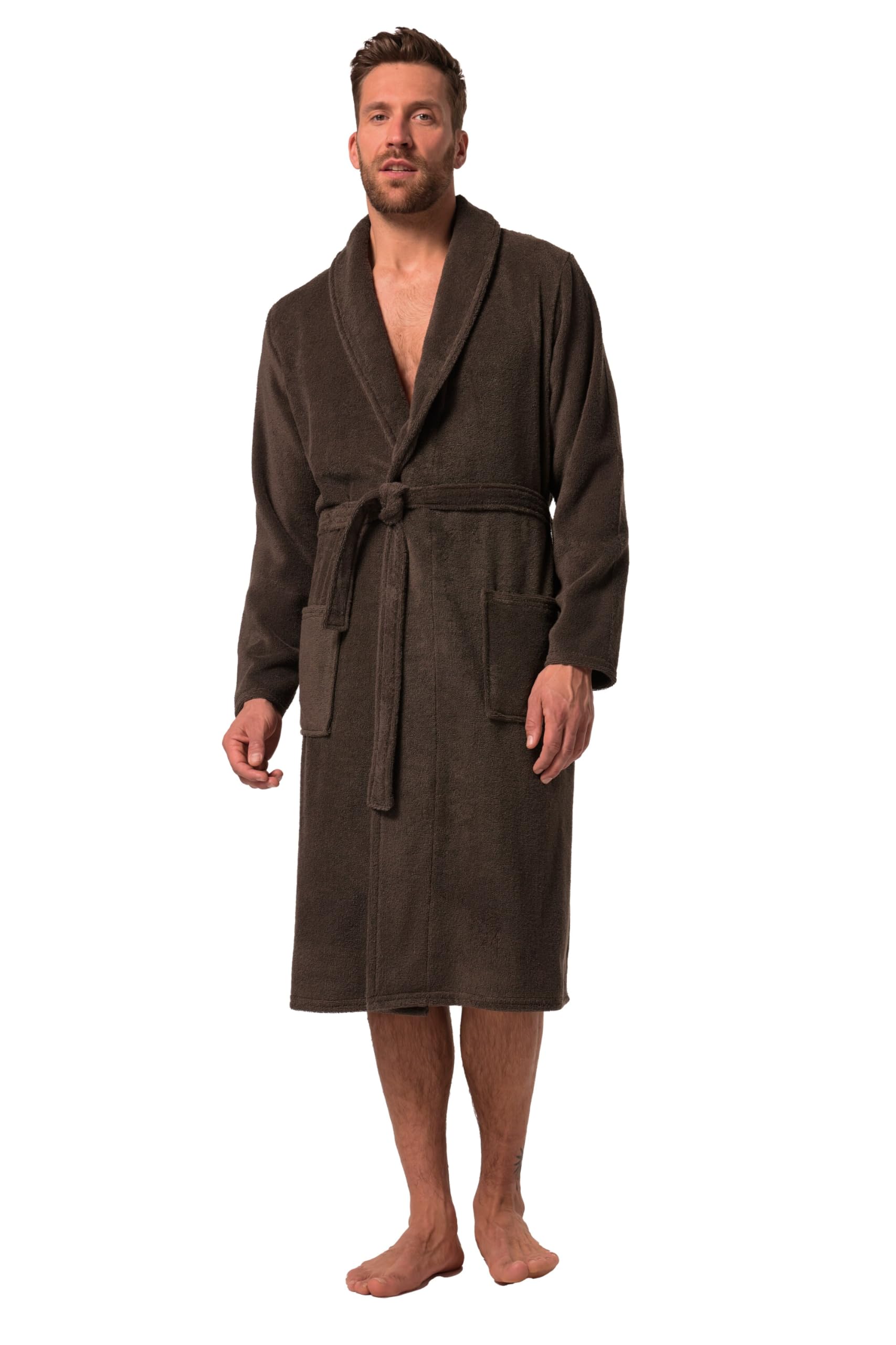 JP 1880 Herren große Größen Übergrößen Menswear L-8XL Bademantel, Homewear, Schalkragen, Frottee 702388