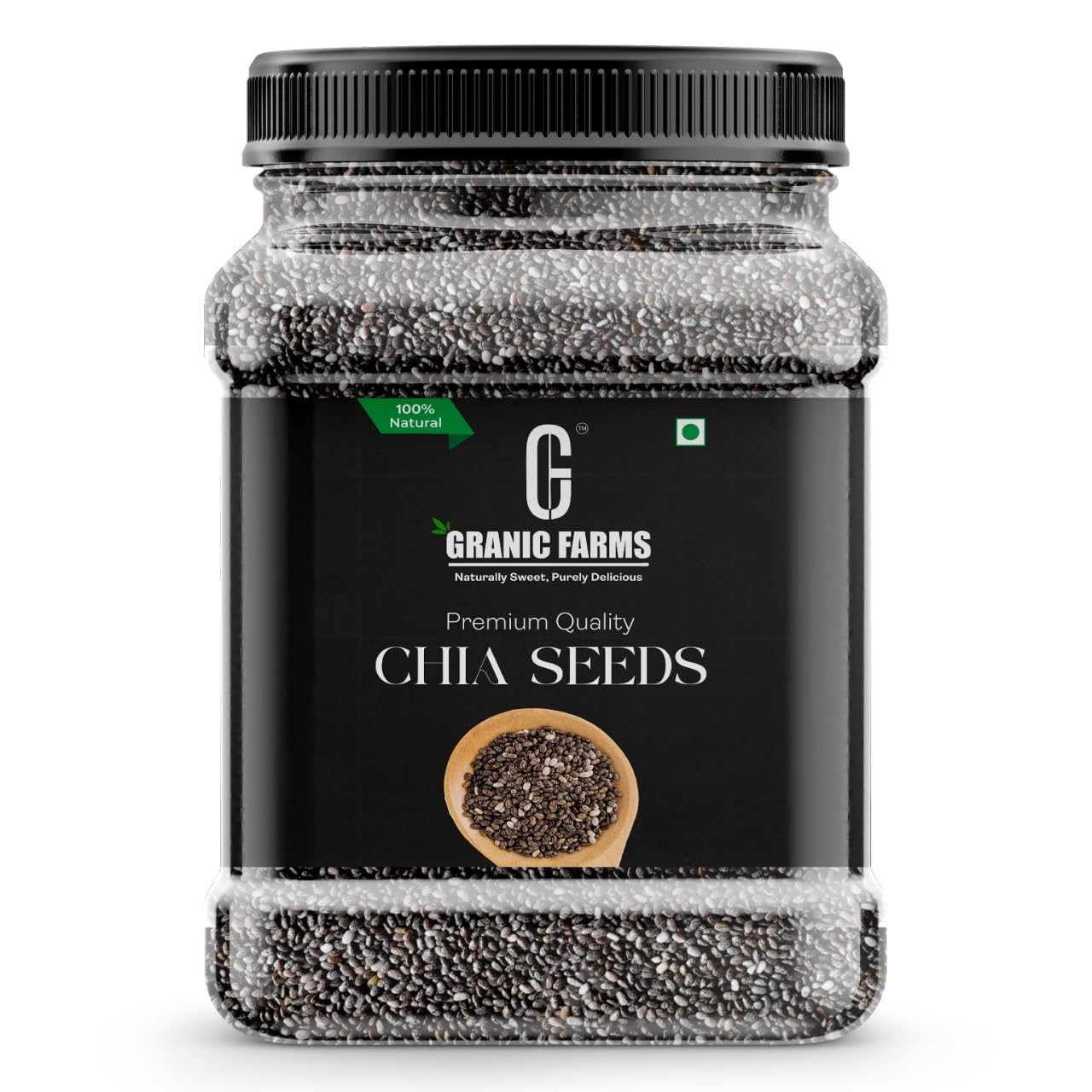 Granic Farms Raw Chia Seeds For Eating 1kg (Jar Pack) Healthy Snack For Immunity Booster, Rich in Fiber - Diet Snacks For Weight Loss.-image-42