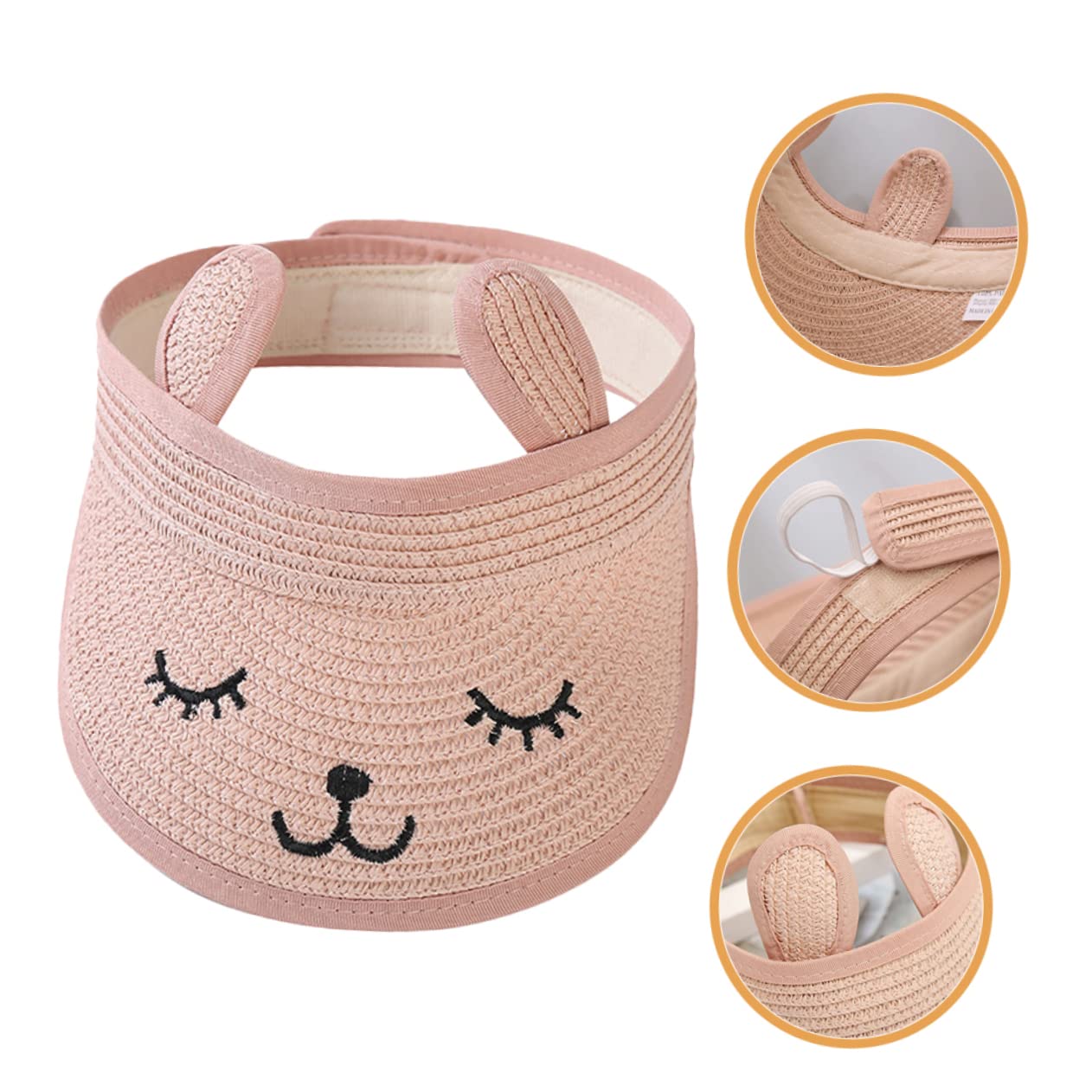 Beaupretty Sombrero De Copa Vacío Sombreros De Playa para Mujer Sombrero De ala Plegable Sombrero De Sol UV para Pequeños Sombrero De Sol para Pequeños Sombrero De Visera Sombrero para
