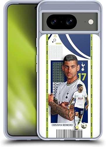 Head Case Designs Officially Licensed Tottenham Hotspur F.C. Cristian Romero 202223 First Team Soft Gel Case Compatible with Google Pixel 8