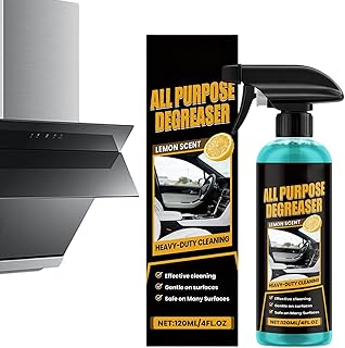 キッチン用ヘビーデューティ脱脂剤、120ml 多目的洗浄液 X 2 |自動車用脱脂剤、車の家、オーブン、脱脂クリーナー ストーブ、クックトップ、カウンターシンクキャビネット用の迅速な汚れ除去