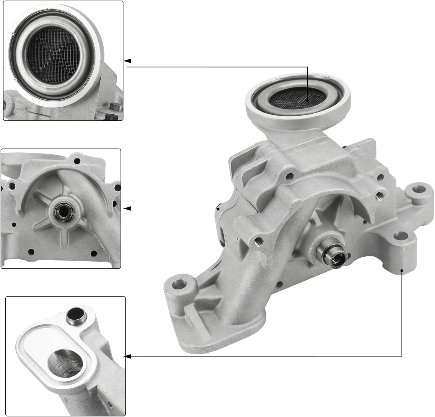 M524 213103CBA0 Oil Pump w/Seal Ring (3.3L 3.5L 3.8L) For Hyundai Azera Genesis Coupe Santa Fe XL,For Kia Cadenza K900 Sedona Sorento