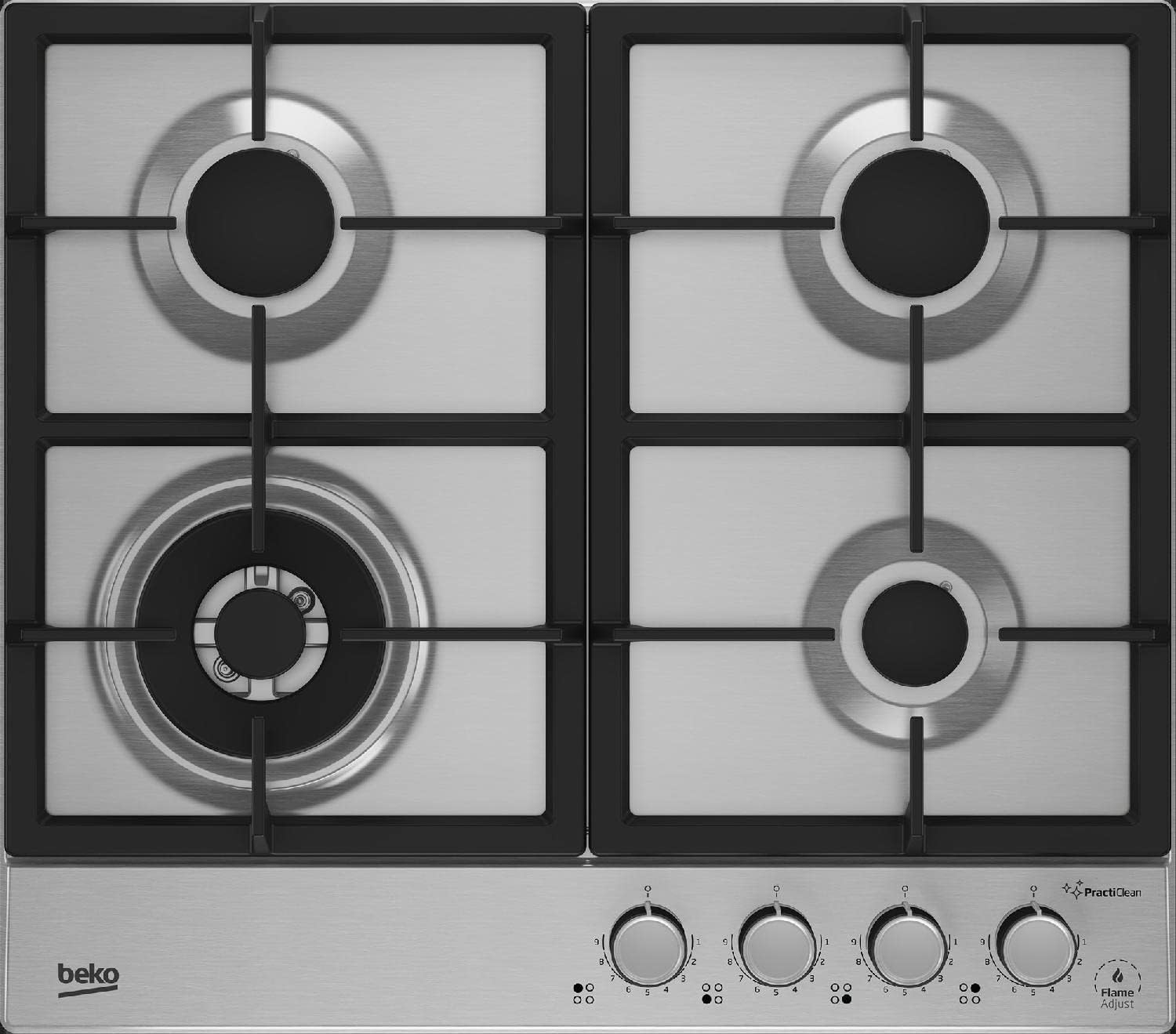 Piano Cottura a Gas N° 4 Fuochi 60 cm Inox - HIAW64226SXE Piano Cottura a Gas N° 4 Fuochi 60 cm Inox - HIAW64226SXE