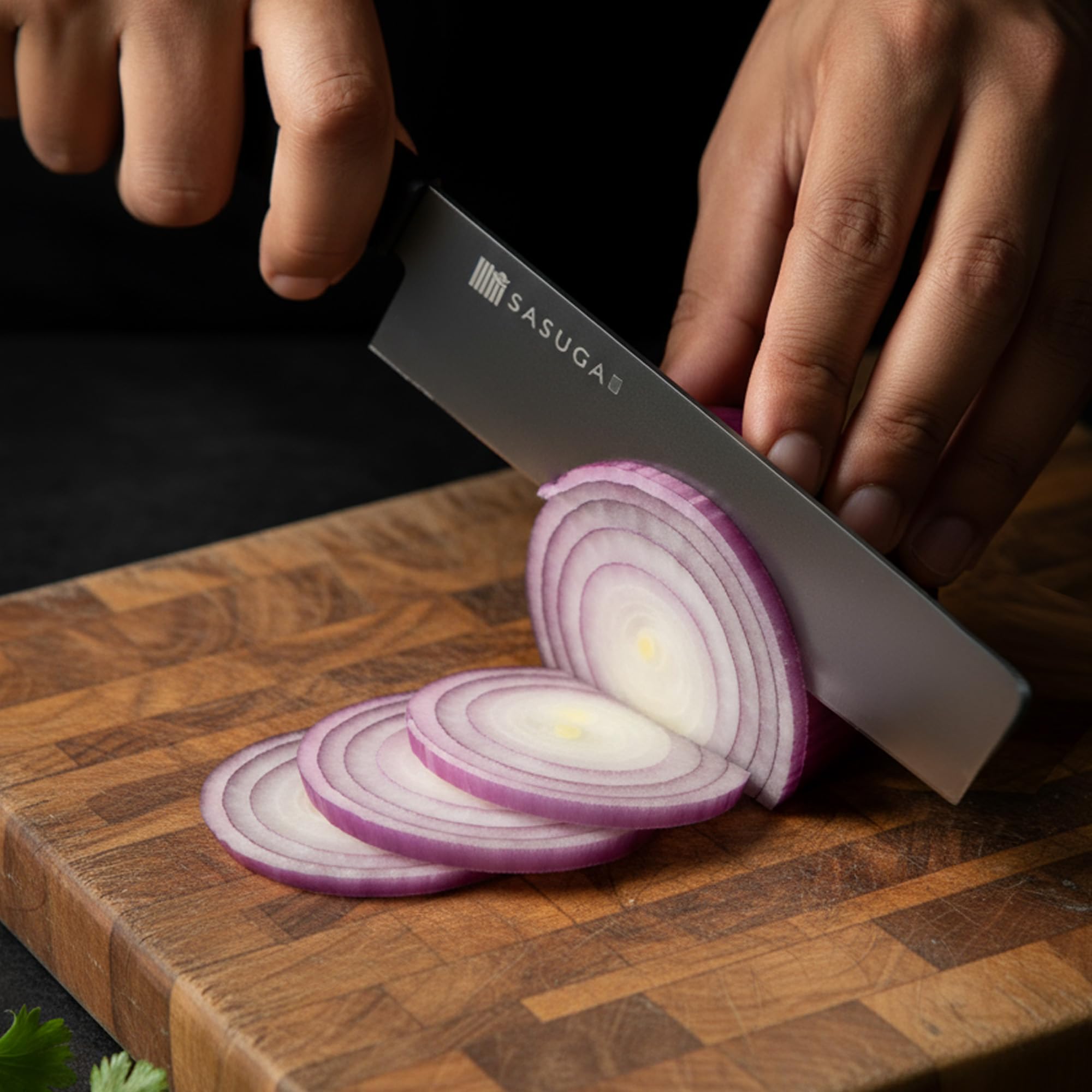 SASUGA Leggero Coltello giapponese Nakiri per verdure da 165 mm – Prodotto in Giappone | Acciaio inossidabile al molibdeno-vanadio | Lama a filo piatto per un taglio preciso delle verdure