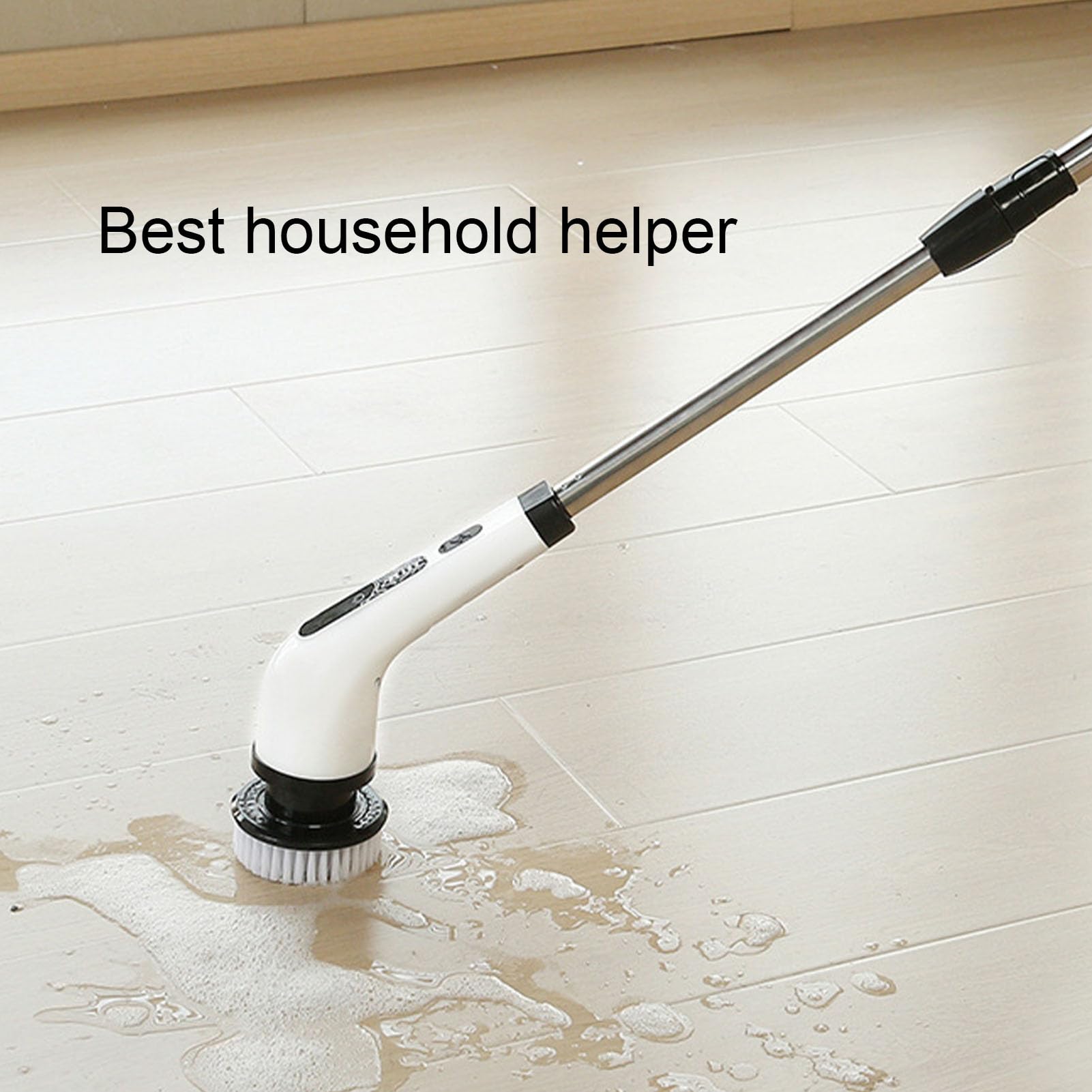 Spazzola di pulizia potente senza fili, elettrica, per bagno e cucina, con 9 testine