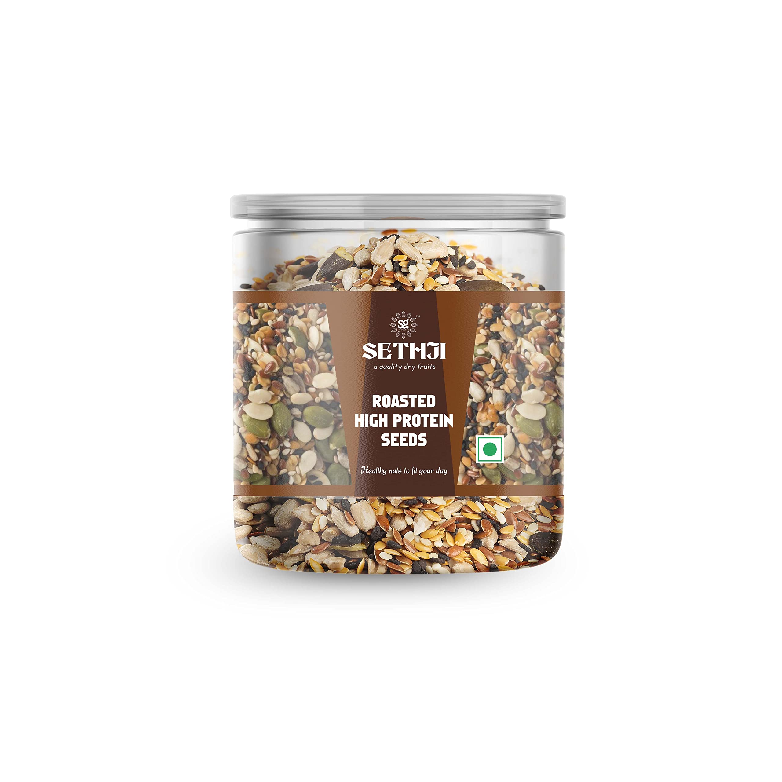 SETHJI Roasted High protein mix seeds for eating | A Eight Mix seeds Gluten Free | magaz | Diet Snacks, 250g Jar Pack (B091N1MC87) Amazon Price History, Amazon Price Tracker