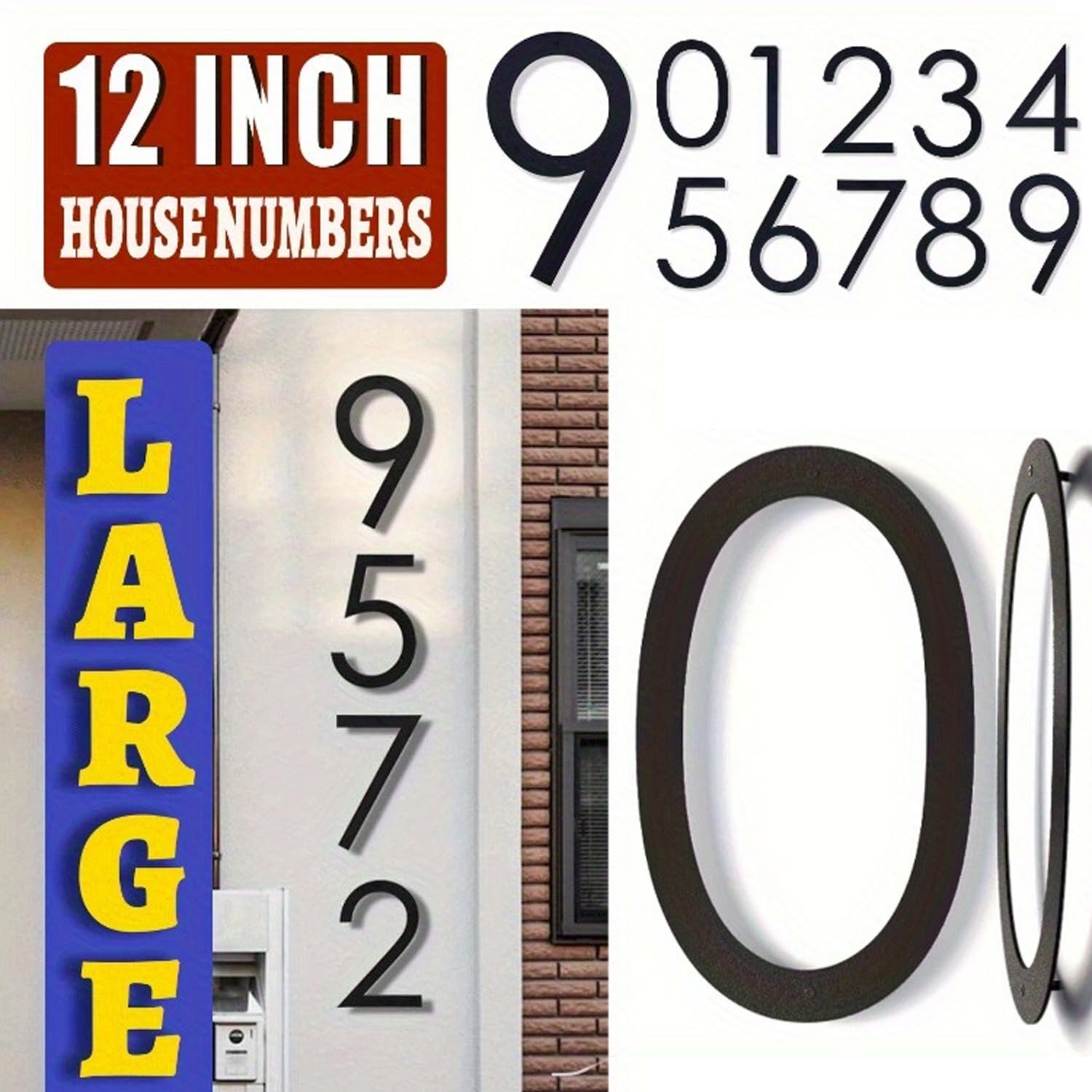 Powerful House Numbers 12 Inch - Image 3
