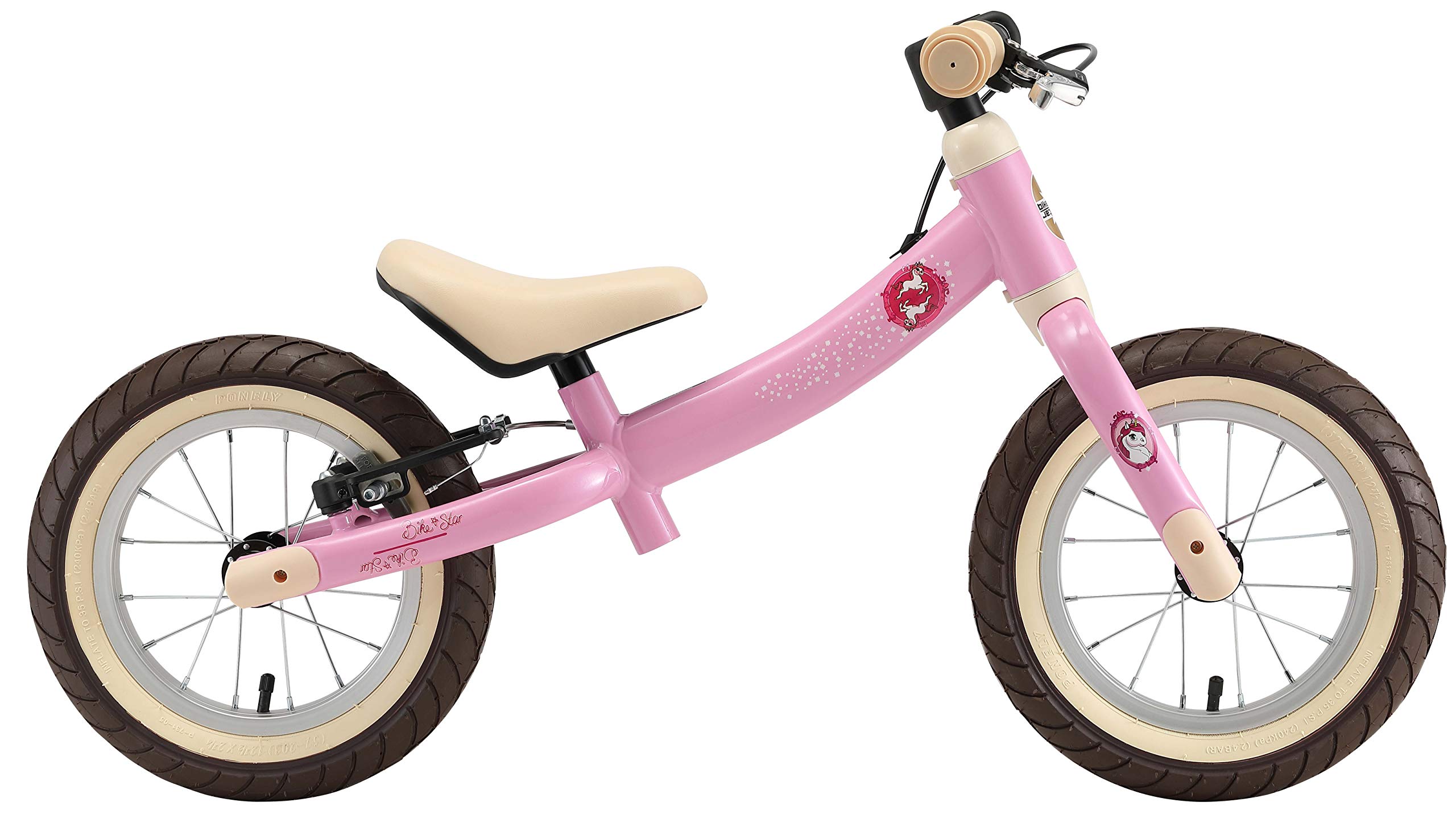 BIKESTAR Bicicleta sin Pedales para niños y niñas | Bici 12 Pulgadas a Partir de 3-4 años con Freno | 12" Edición Sport
