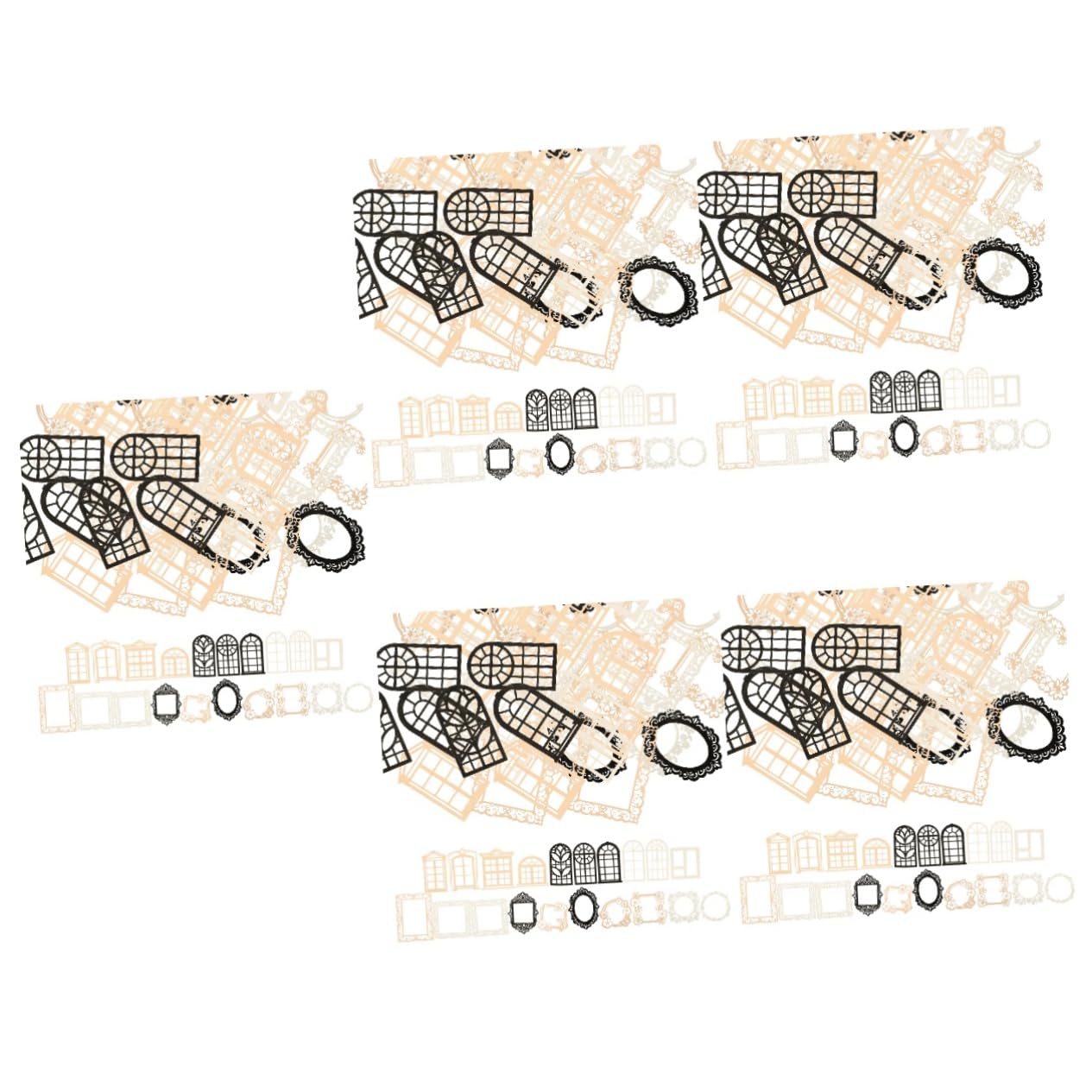 NUOBESTY 200 Pièces Matériau Creux Papier Scrapbook Papier Matériel Bricolage Rétro Bricolage Planificateur Journal Cahier Décoratif Dentelle Scrapbooking