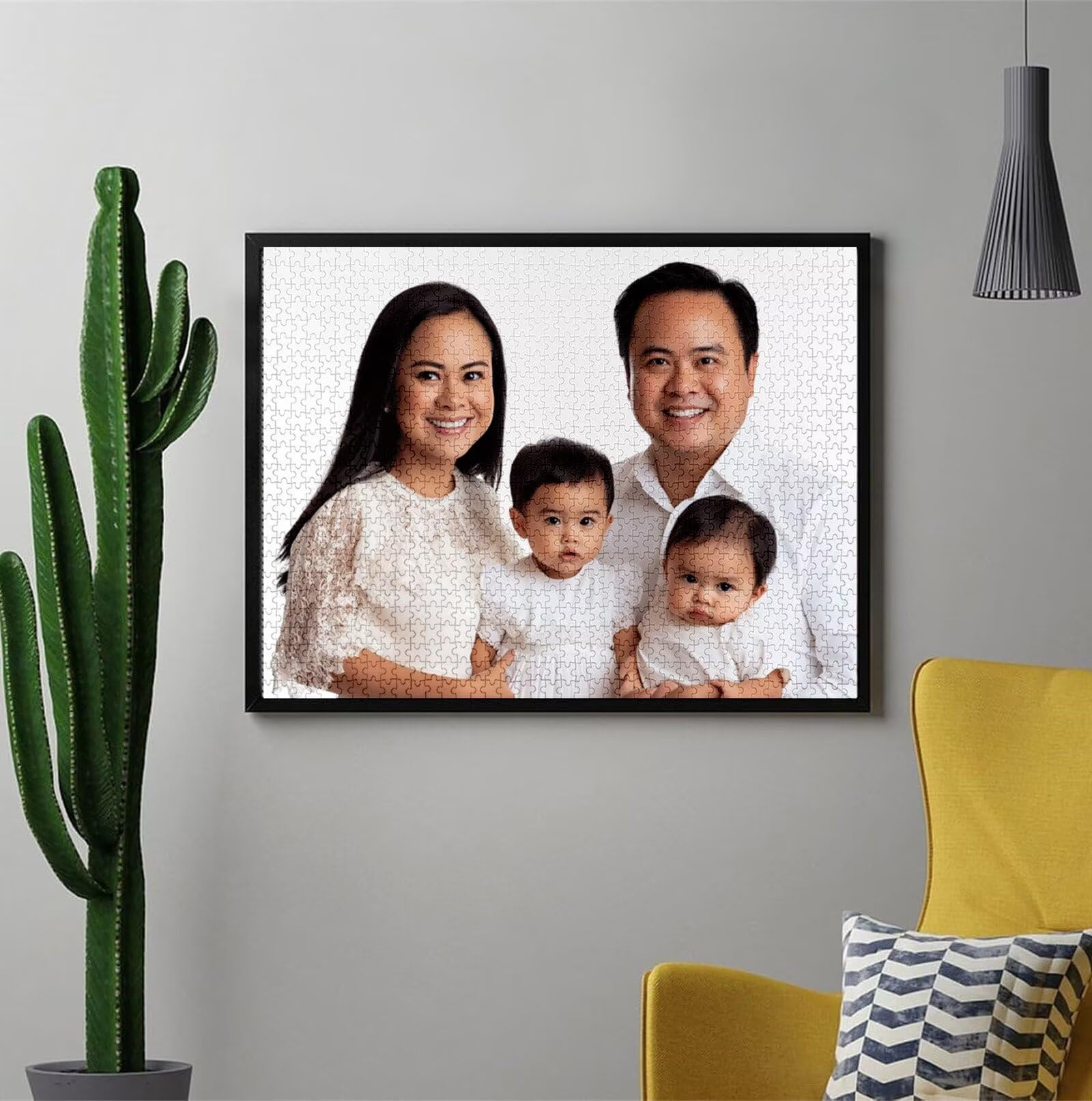 Puzzle Personalizado con Foto Personalizado con Foto Rompecabezas Personalizada con Imagen HD, Texto o Nombre Navidad Halloween Día del Niño Juegos de Inteligencia Regalos para Niños Amigos C-3599
