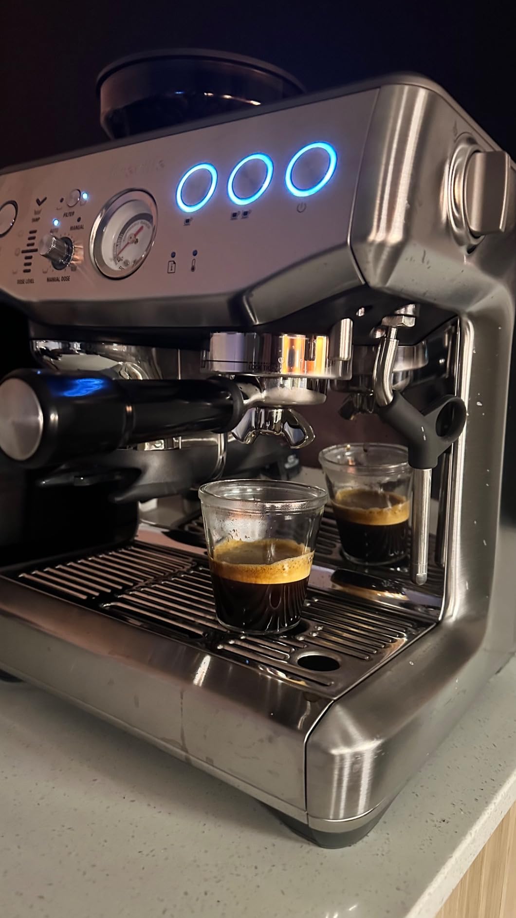 Breville Barista Express Impress Espresso Machine BES876BSS, Brushed Stainless Steel photo review