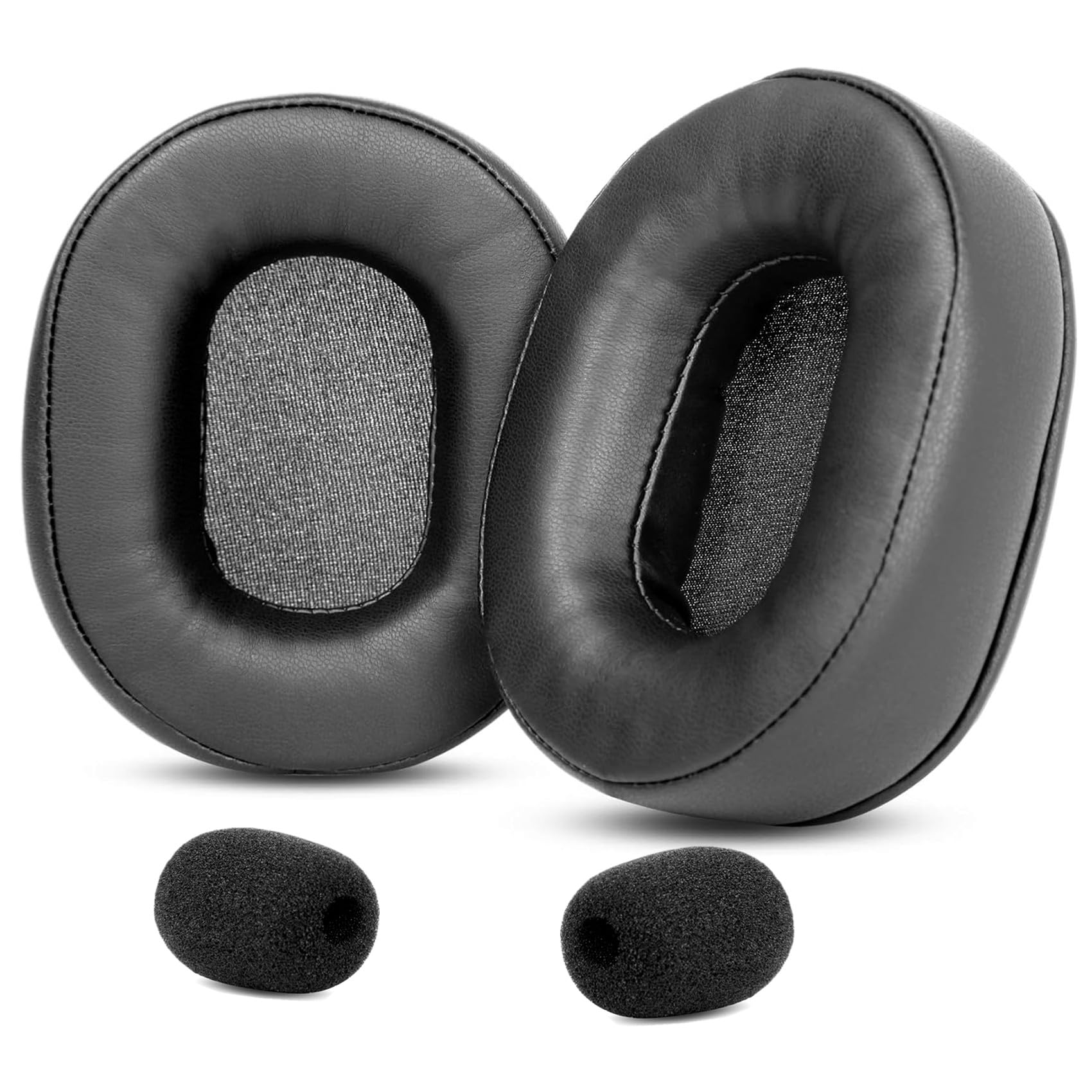 Cuscinetti Auricolari Di Ricambio Per Cuffie KRK KNS8400/KNS6400 - Pelle Proteica Nera - Foto 7