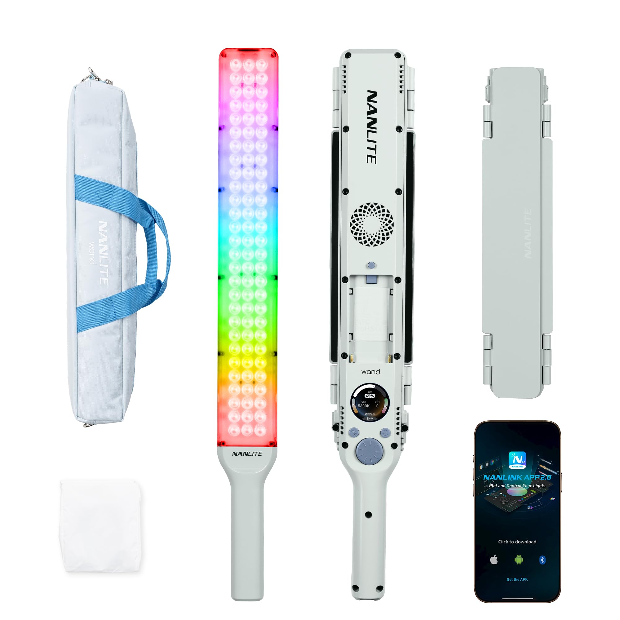 Amazon.com : NANLITE Wand RGBW LED Light Stick 2700–7500K Bi-Color