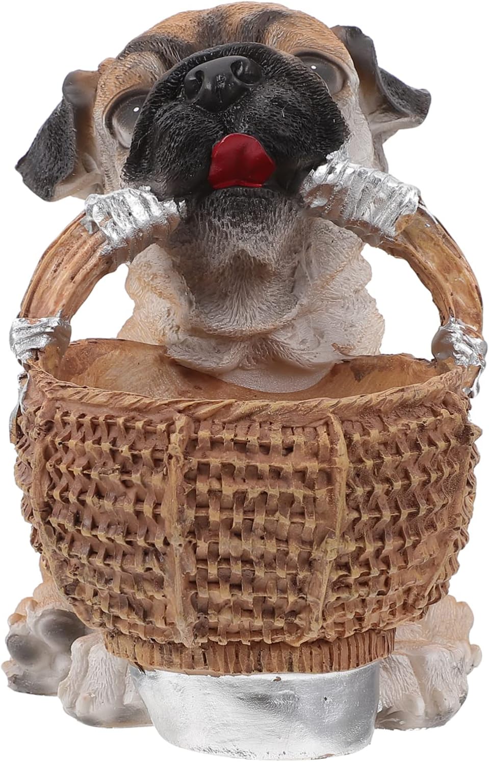 Holibanna 1Pc Creative Puppy Key Holder Basket Adorable Resin Dog Ornament for Home Unique Storage for Keys and Sundries for Holidays and Special Occasions