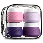 Gemice Travel Containers for Toiletries, Silicone Cream Jars TSA Approved Size with Clear Bag, Leak-proof Accessories Lid Cosmetic Face Body Hand (4 Pack), 30ml