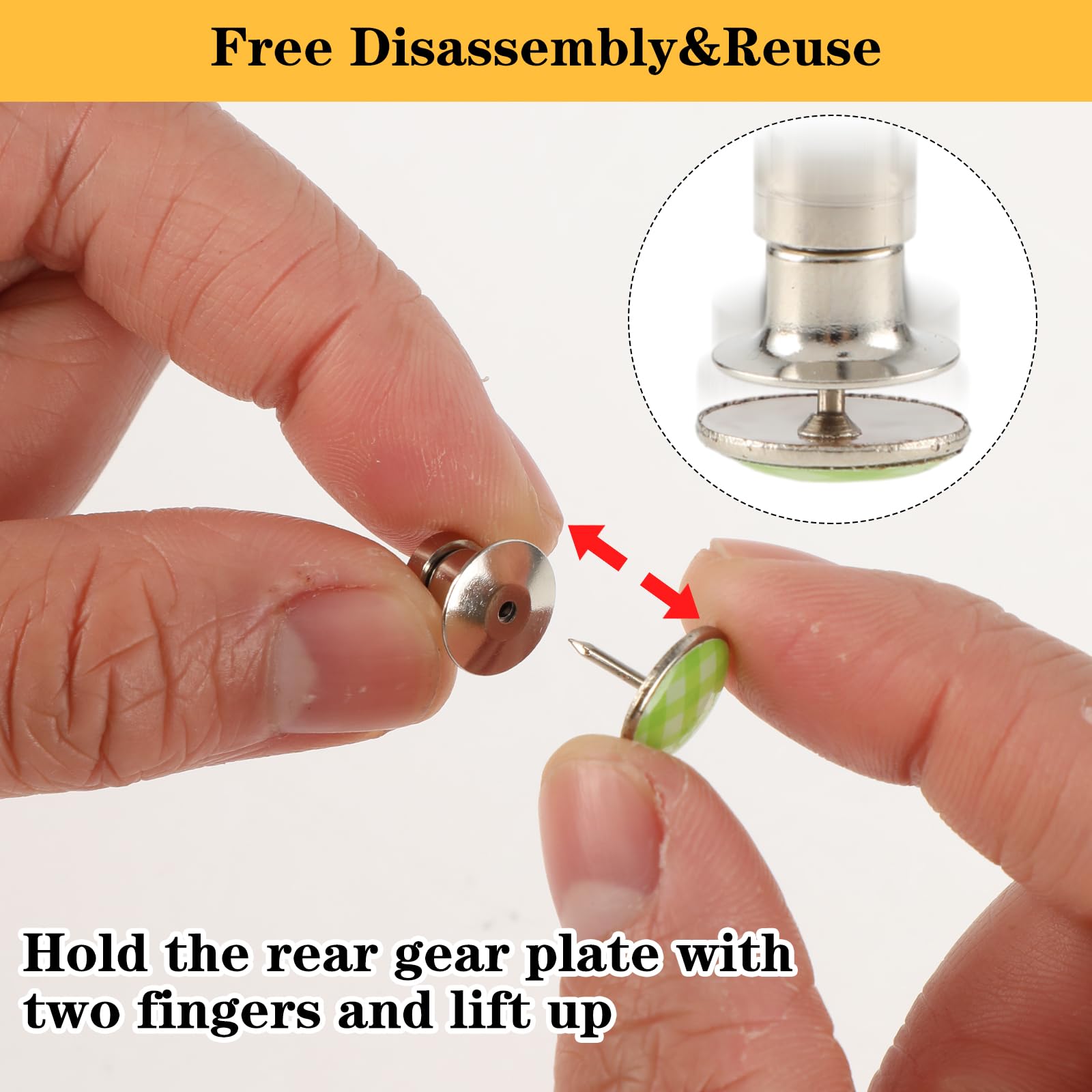 Amazon.co.jp: Amaxiu 磁気ピンバック 15個 ロックピンキーパー バック