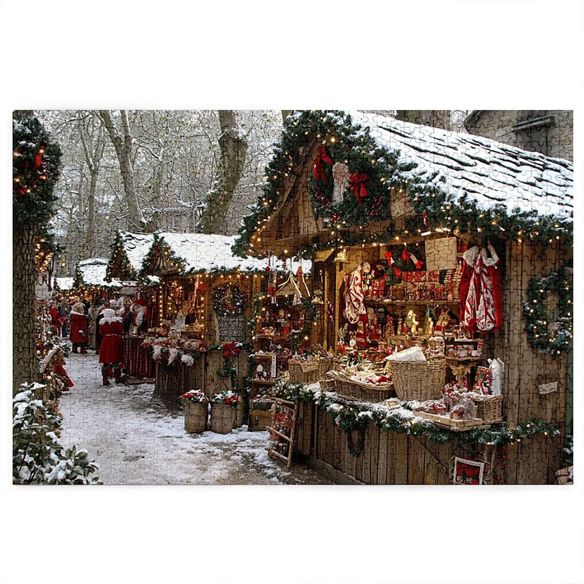 Puzzle 4000 Piezas, Puzzle Navidad con Caja para Adultos, Paisaje Rompecabezas Madera, Rompecabezas Desafiante para Toda la Familia, Puzzles para Decoracion Hogar, Regalo Mujer, Regalo Hombres, -3803