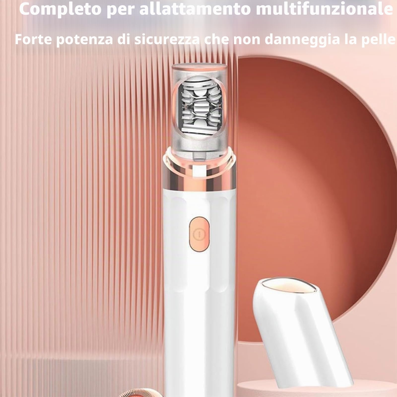Veliss Epilatore Viso, Mini Strumento Portatile per la Depilazione di Sicurezza, Epilatore Facciale per Donna 2 in 1