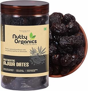 Ajwa Dates 500 Gram – 100% Natural & Fresh Saudi Khajoor | Quality Arabian Dates|Handpicked, Nutritious & Delicious Health Price In India