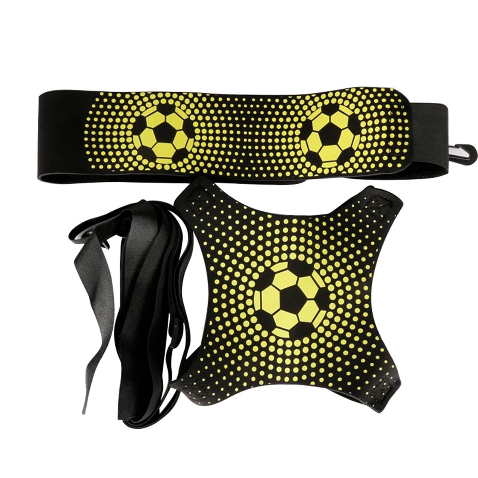 2-teiliges Fußball-Jonglierbeutel-Set mit zusätzlichem Kreiselgürtel, Kick-Solo-Trainer und Fußballtrainingsausrüstung Für Fußball