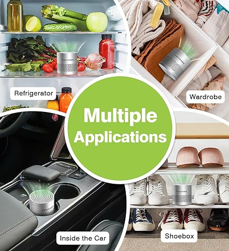 Miniatura 6 de Desodorizador para nevera, dura 10 años, desodorante para refrigerador, eliminador de olores, purificadores de aire de tamaño de viaje, más eficaz