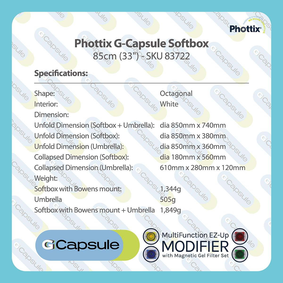 Phottix G-Capsule Softbox 85cm (33") - PH83722