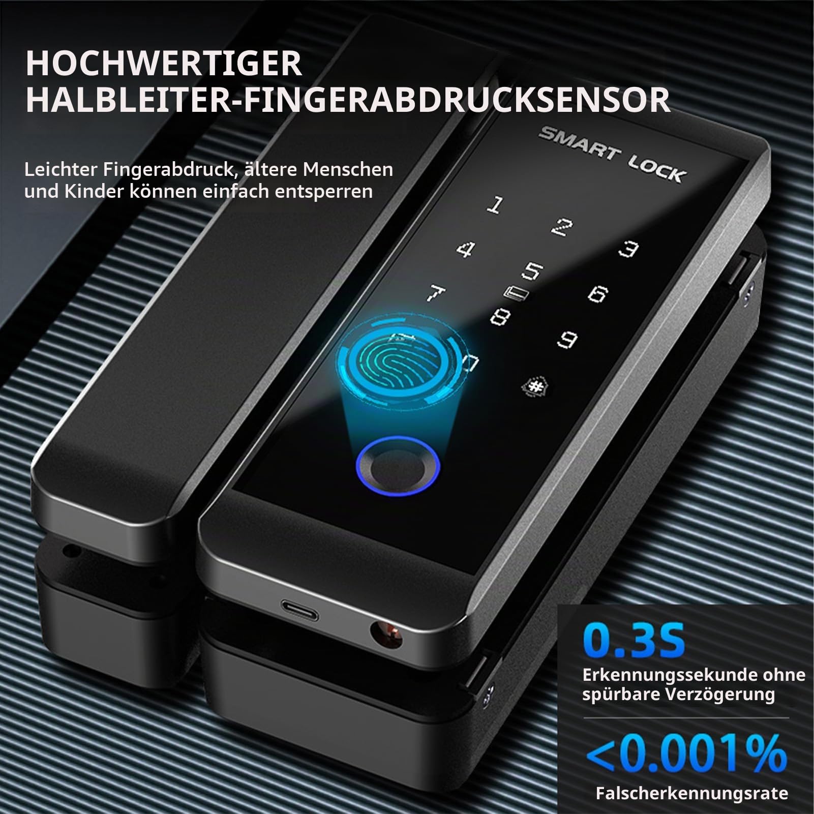Smart Lock WIFI Fingerprint Push Pull Keyless Entry Türschlösser für Glas Metall Holz Tür TY APP Fernbedienung Multi Sprache