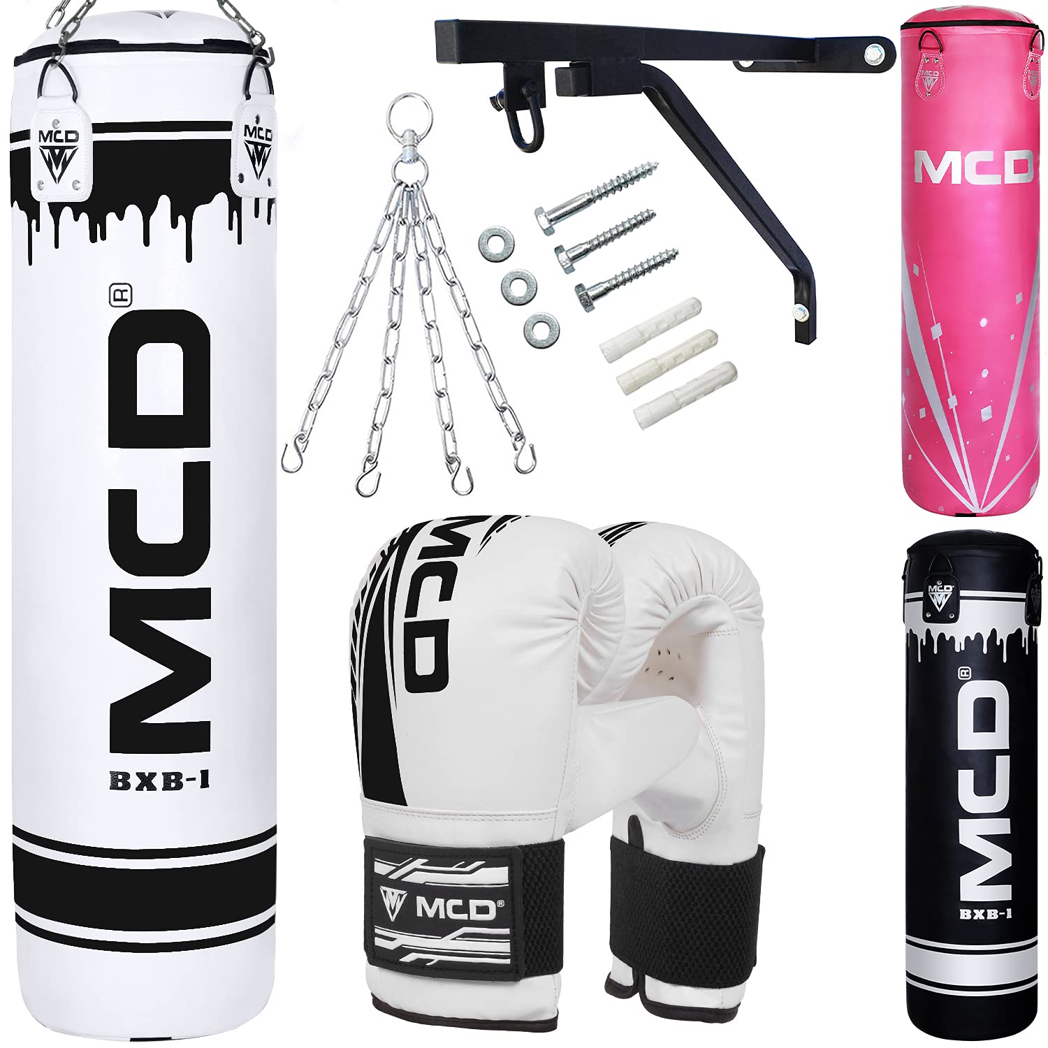Buy MCD Unfilled Boxing Punch Bag Set 5ft 4ft 3ft 2ft for Adults and