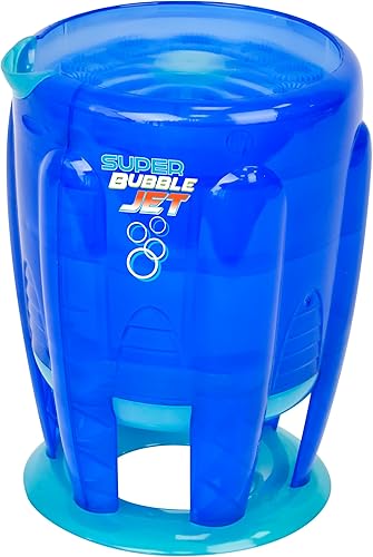 Maxx Bubbles Super Bubble Jet, máquina automática portátil de burbujas para niños, juguete divertido de alto rendimiento al aire libre con solución
