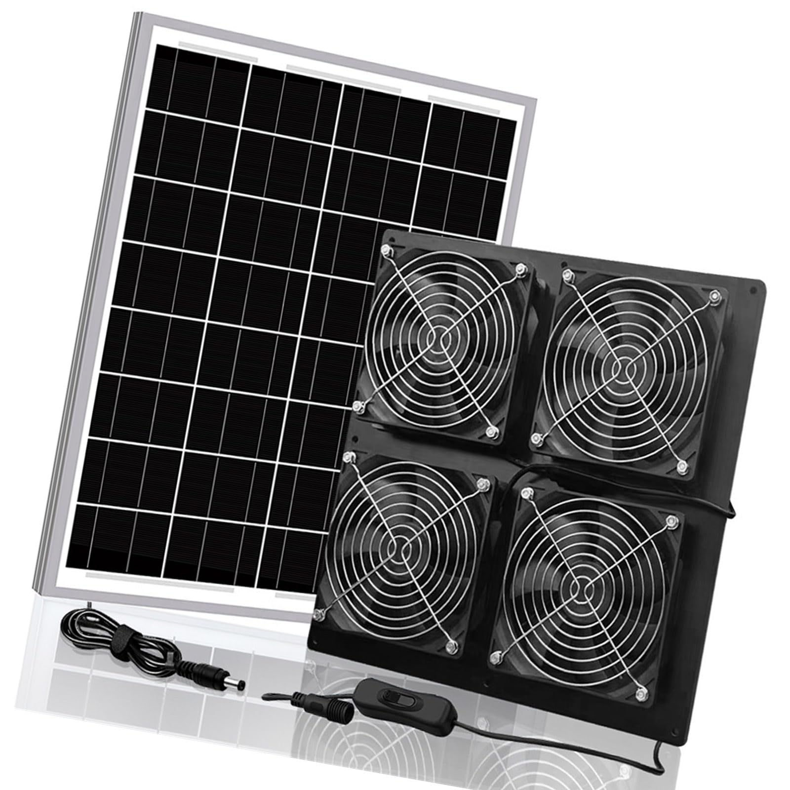 Ventilateur d'extraction solaire contre la chaleur sous serre et abri