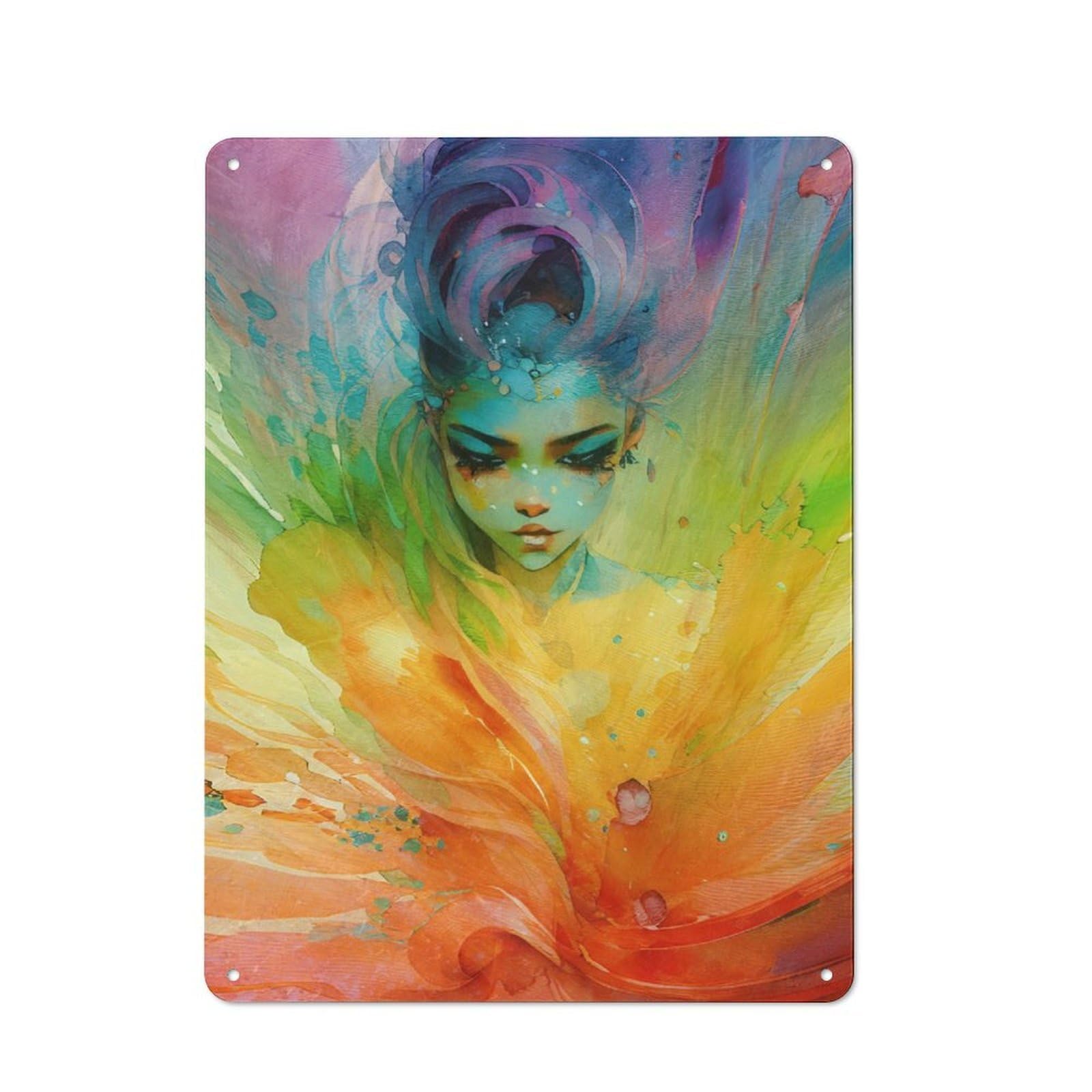 Junmoney Rainbow Fae Simple Retro Tin Sign 40X30cm, Office Wall Decor For Hobby Room, Office, Lounge Or Living Room
